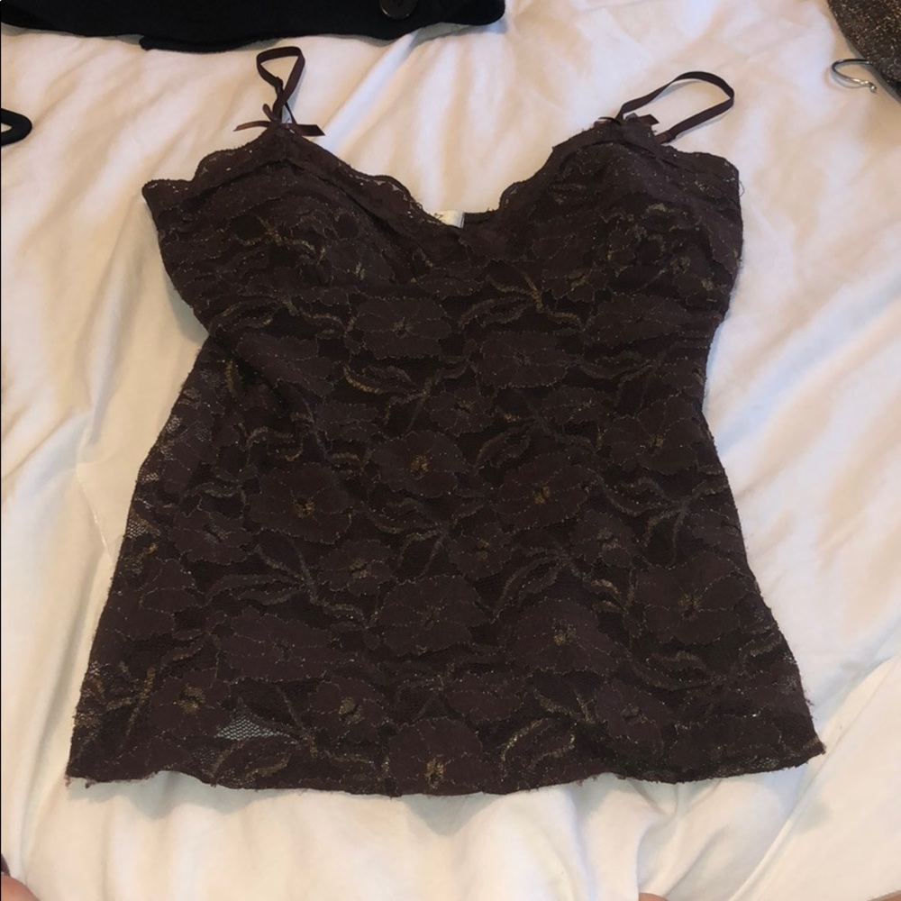 Cache brown and gold tank